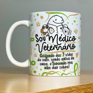 Caneca Profissões Veterinário(a)
