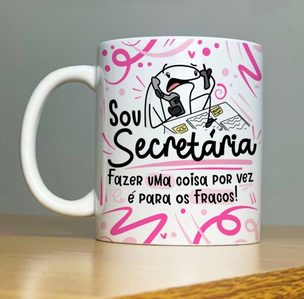 Caneca Profissões Secretária(o)