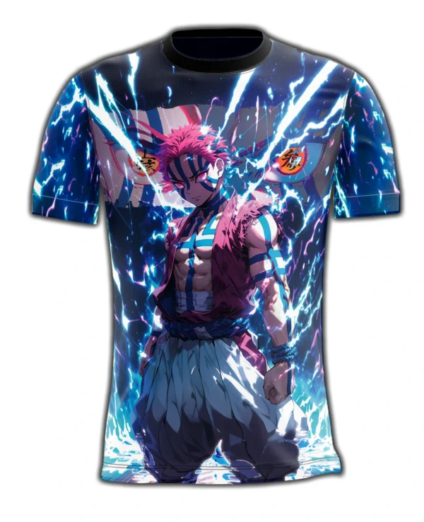 Camisa Camiseta Akaza Demon Slayer - Proteção UV - Imagem 3