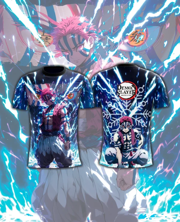 Camisa Camiseta Akaza Demon Slayer - Proteção UV