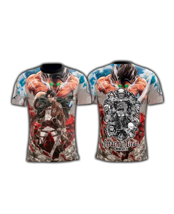 Camisa Camiseta  Levi Attack On Titan - Proteção UV - Image 4