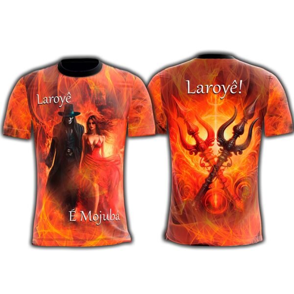 Camisa Camiseta Exu Pomba Gira - Proteção UV - Imagem 4