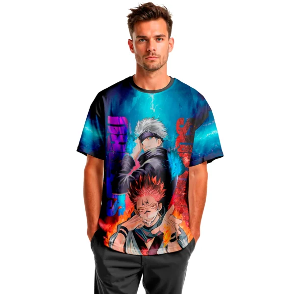 Camisa Camiseta  Satoro e Sukuna Jujutsu Kaisen - Proteção UV - Imagem 2