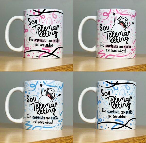 Caneca Profissões Telemarketing - Imagem 2