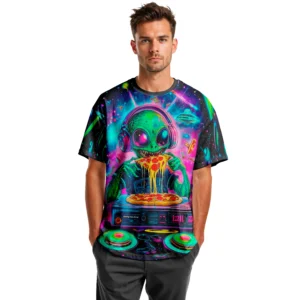 Camisa Camiseta Extraterrestre Rave- Proteção UV