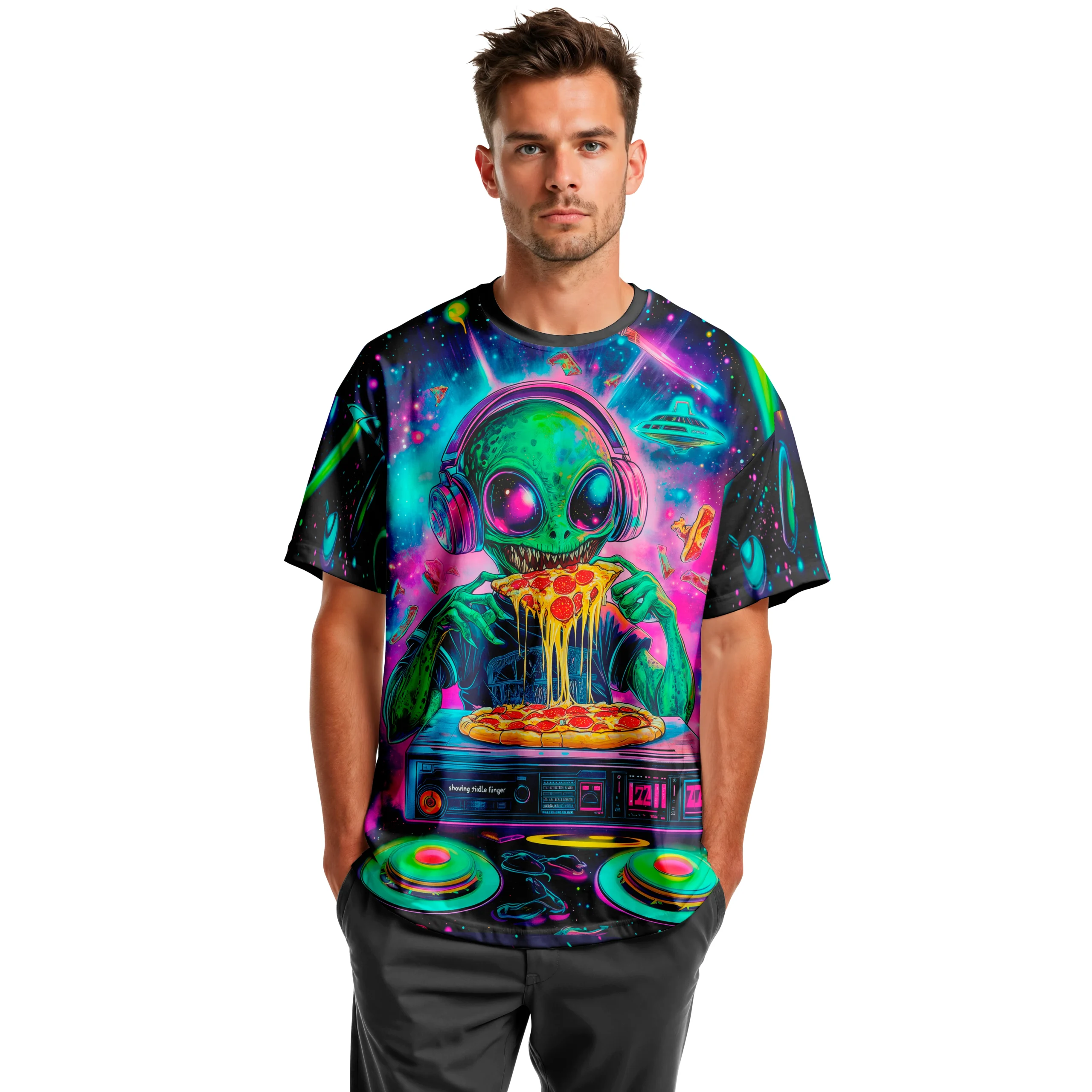 Camisa Camiseta Extraterrestre Rave- Proteção UV